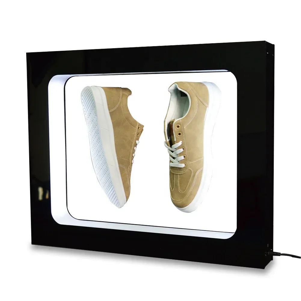 Best High Quality Rotating Magnetic Levitating Floating Shoe Display Spin Sneaker Levitating Sneaker Display