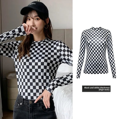 Ice Silk Two Piece Set Womens Sun Protection Clothes Long Sleeve Moon Print Top and Pants American Retro Sexy Autumn New