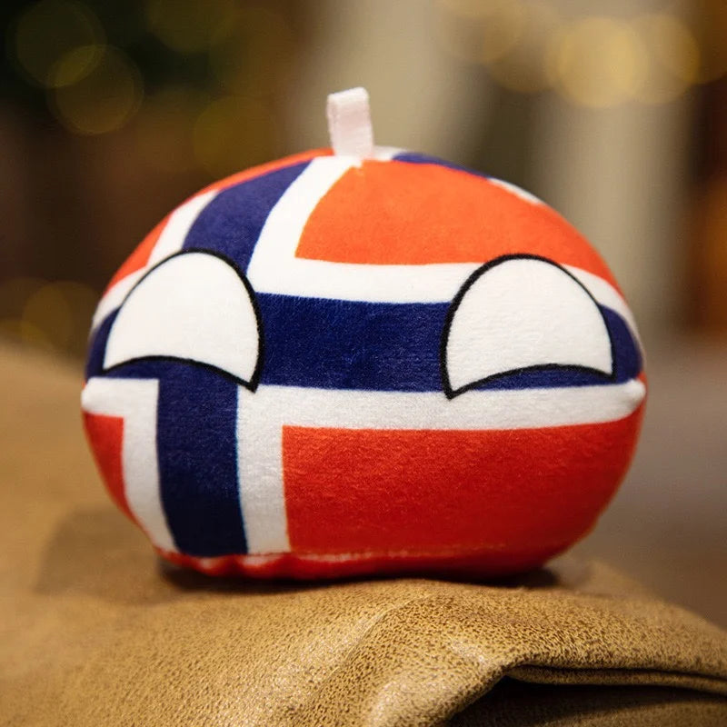 Country Ball Plush Toys 70 Styles 10cm Polandball Pendant Country Balls Countryball Stuffed Doll Xmas Birthday Gifts for Kids