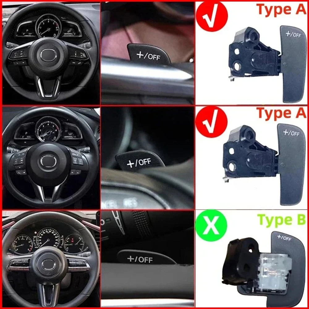Steering Wheel Paddle Shift Extension For Mazda 2 DL 3 6 CX-3 CX-4 CX-5 CX-9 MX-5 Mazda accessories