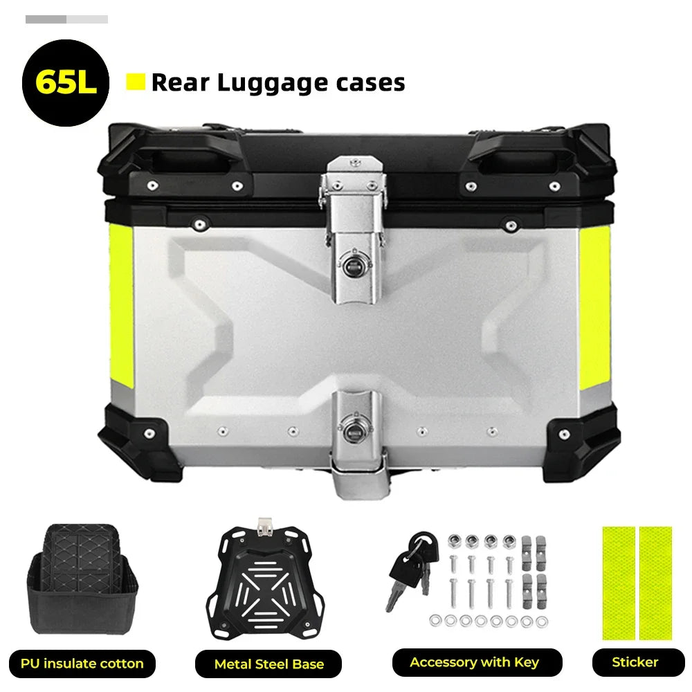 CNC Aluminum Motorcycle Helmet Box Trunk Top Case Travel Luggage Storage Box for BMW R1200GS Adventure 1200 GS R1250GS ADV