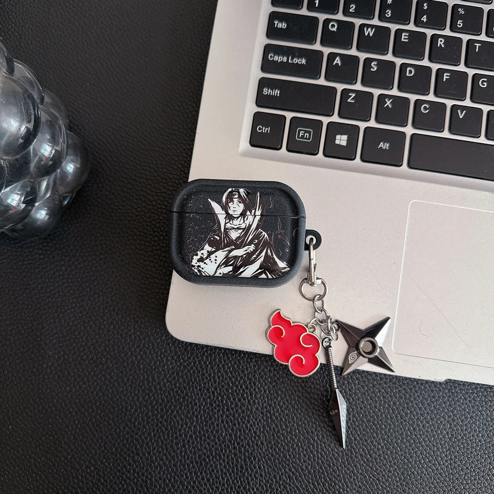 Japan Anime N-NARUTOS Uzumaki  Itachi Earphone Case For Airpods 5 4 2 3 1 Pro 3 2  Wireless Bluetooth Headset Protective Cover