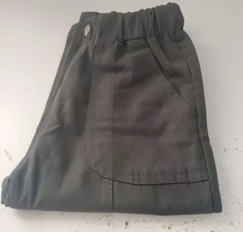 Boys Pants 1-6 Years Straight Trousers Spring Autumn Casual Solid Color Children Clothing Toddler Boys Daily Wear Kids Bottoms