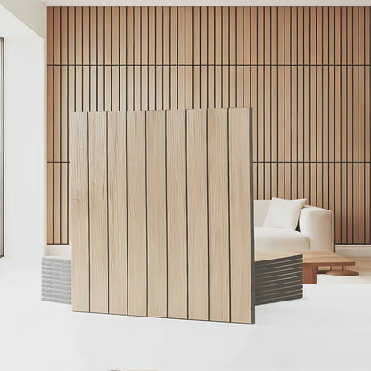 10pcs 30x30cm Peel and Stick Wood Slat Wall Panels| Decorative wall panels, self adhesive, living room, bedroom, not real wood