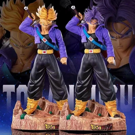 22cm Anime Dragon Ball Figure Torankusu Action Figures Pvc Trunks Statue Desktop Ornamen Collection Model Toys Gifts