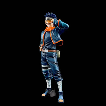 Naruto Young Uchiha Obito Figure - Young Obito with Goggles Laughing Pose - Anime Peripheral Desktop Decoration Gift Collectible Statue