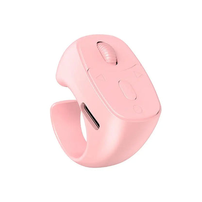 Bluetooth Ring Remote, Wireless Page Turner Scroller Selfie Clicker Shutter for iOS Android Phone, Hands-Free Controller
