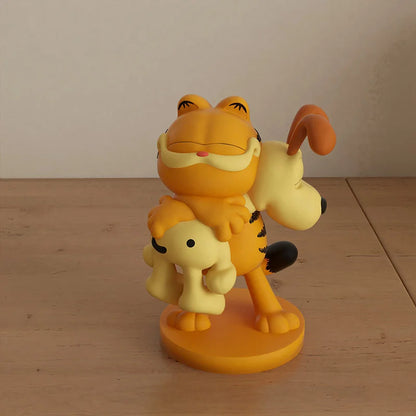 2026 Hot New Cute Style 8.5Cm Garfields Family Peripherals Desktop Ornament Collectible Figure Model Toys Birthday Gifts