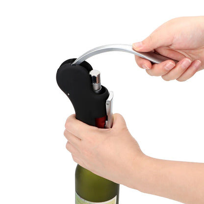 Foil Cutter Bar Lever Corkscrew Wine Tool Set Cork Drill Lifter Kit Convenient Bottle Openers Kitchen Accessories