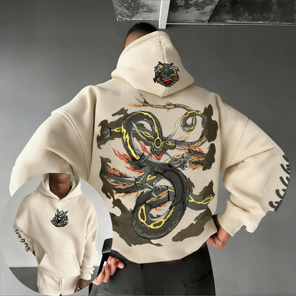 2026 Pokémon Handheld Game Rayquaza Printed Cotton Hoodie Spring/summer New Harajuku Unisex Loose Casual Y2K Parent-child Top