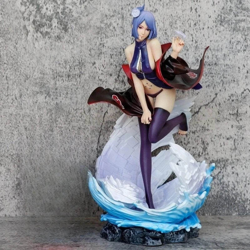 Bandai Banpresto NARUTO Konan Peripheral Ornaments GkXiao Organization Series Pixiv Trendy Play Anime Figure Model Decoration