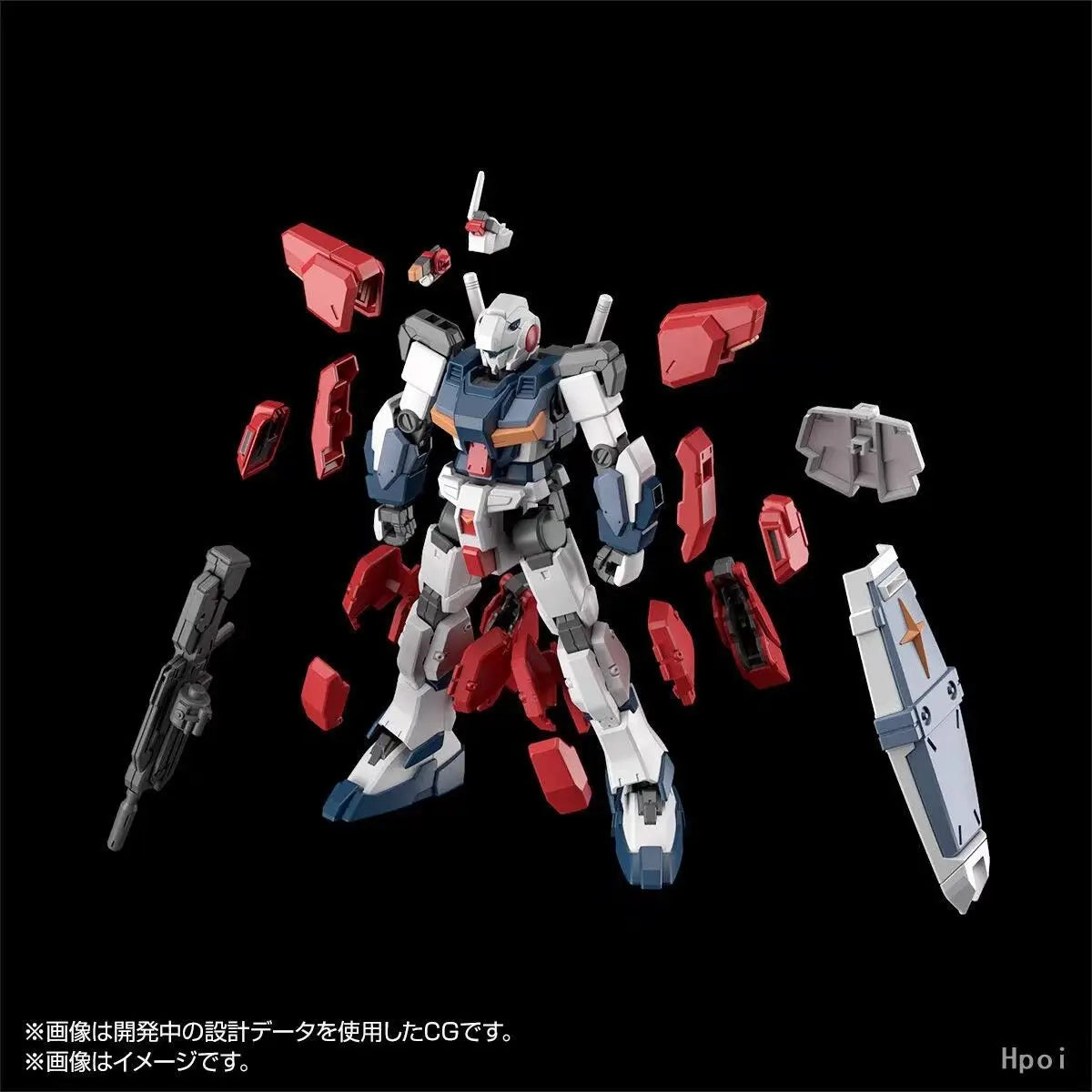 In Stock Genuine Bandai Gundam Model Kit HG 1/144 RX-81LA G-Line Light Armor Anime Action Figure Collection Assembly Model Toys