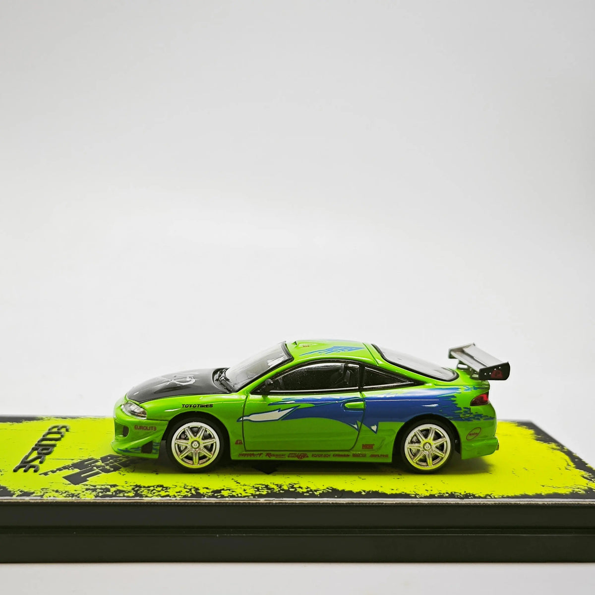 Transcend Model 1:64 Mitsubishi Eclipse Paul Walker Brians Ride Alloy Diecast Model Car Collectible Gift