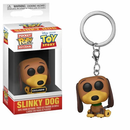 Funko POP Toy Story 4 Forky Slinky Dog Woody Buzz Lightyear Alien Keychain Action Figure Collection Model Toys for Children Gift