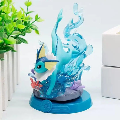 Anime Pokemon Funism Adventure Eevee Family Suit Blind Box Jolteon Sylveon Action Figure Collection Model Kids Toy Gift Replica