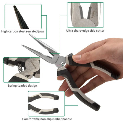 Professional Multifunctional Diagonal Pliers Needle Nose Universal Wire Cutters - Essential Hardware Tools for Electricians