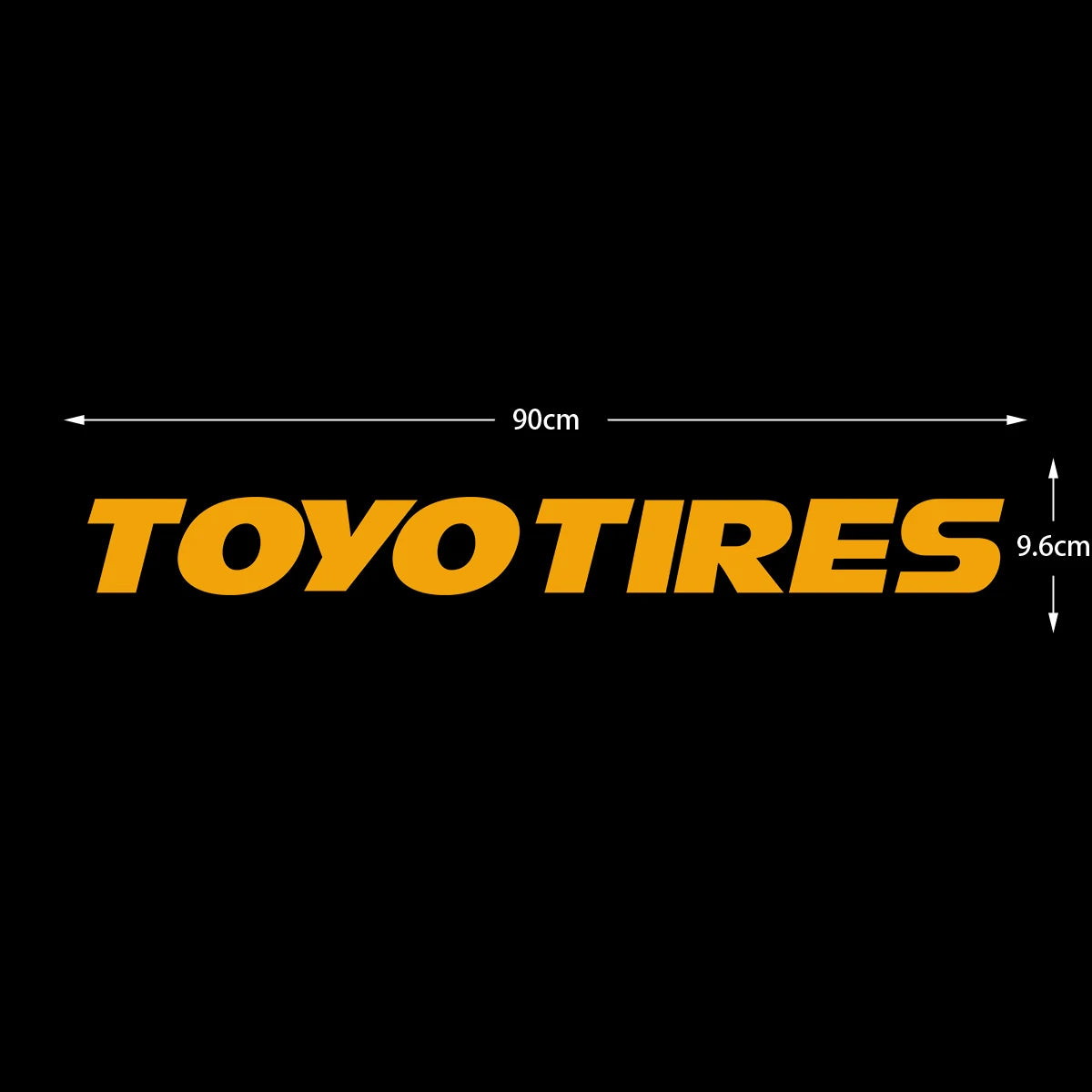 Car Sticker Toyo Tires Logo Windscreen Rear Windshield Hollow Letters Reflective Decals Bumper Door Helmet Modified Accessories