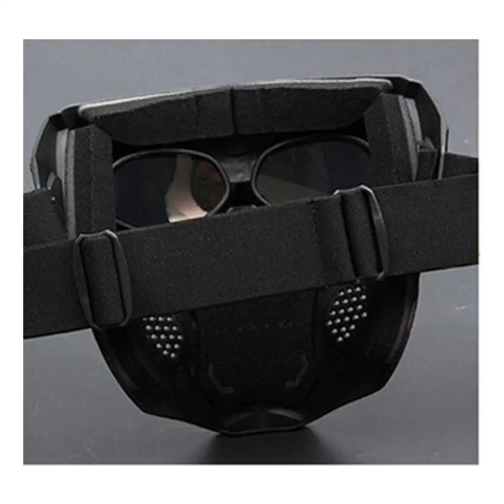 Creative Skull Motorcycle Riding Mask Retro Harley Mask Windproof Dustproof Face Mask Outdoor Goggles Adjustable Elastic Band