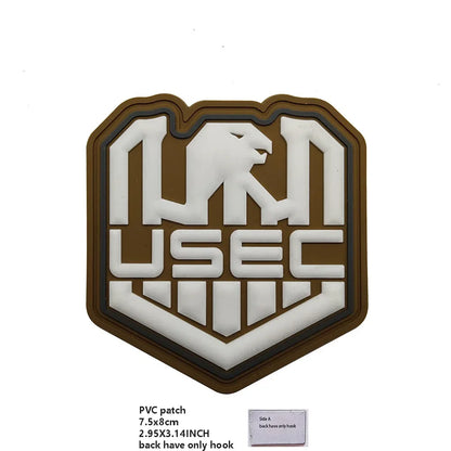 PVC Rubber Patch USEC Team Badge BEAR Magic Armband IR Reflective Tactical Morale Backpack Hook and Loop Patches for Clothing