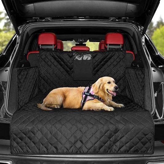 Oxford Waterproof Full Enclosure Dog Car Trunk Mat Anti Scratch Non Slip SUV Rear Cargo Liner Pet Protector Cover
