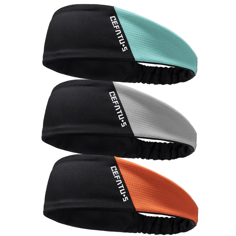 3pcs Color Blocked Sports Headband, Suitable for Both Men and Women, Yoga Headband, High Elasticity Headband, Sweat Absorbing