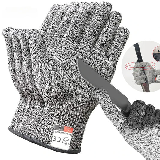HPPE Level 5 Safety Anti Cut Resistant Gloves High-strength Industry Kitchen Anti-Scratch Anti-cut Glass Cutting Multi-Purpose