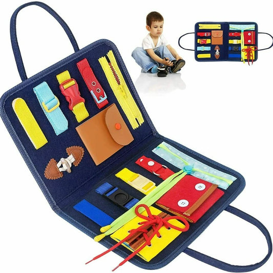 Montessori Baby Toys Baby Busy Board Buckle Training Educational Learning Toy Preschool Toys for Kids