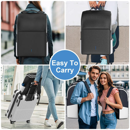 Backpack for PS5/ Slim/ Pro Console,Full Protection PS5 Carrying Travel Bag,Large Capacity PS5 Storage Bag for Dual Controllers