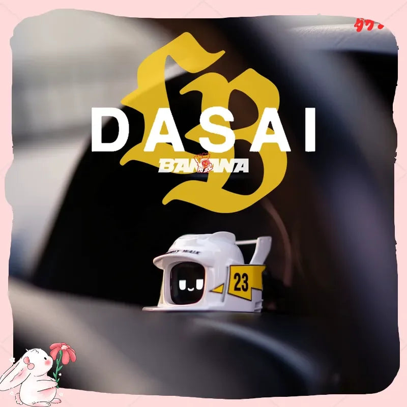 stock Dasai 3rd Gen Mochi Robot Car Mount Universal Modification Voice-Activated JDM Car Mood Parts Decoration Action Figure Toy