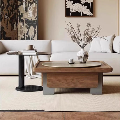 Brown Waterproof Coffee Table Tray Centerpiece Unique Modern Set Side Table Living Room Minimalist Mesa De Centro Sala Furniture
