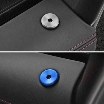 4pcs Car Door Lock Pin Decoration Ring Metal Trim Cover For Porsche Panamera Cayenne Macan Interior Accessories Refit Parts