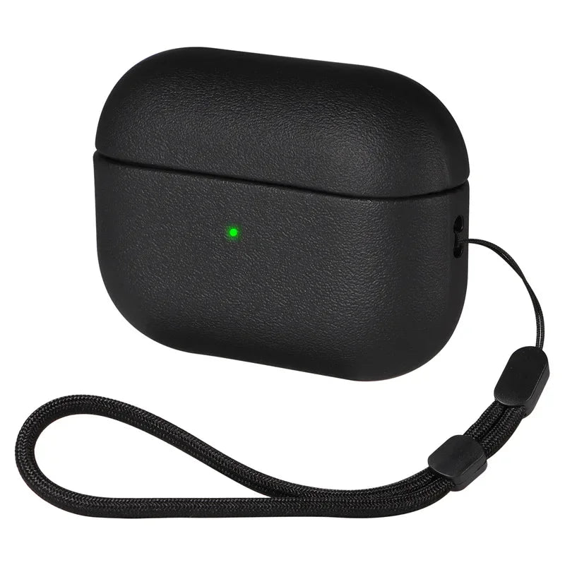 Leather Grain Case For Airpods Pro 2 For Airpods Pro 3 Case Airpods 5 4 3 Apple Bluetooth Earphone Accessories Protect Machine
