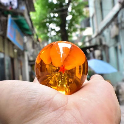 4.3CM Anime DBZ 7 Stars Balls 3.5CM Figures Toys New In Box Shenron Dragon Crystal Balls PVC Collection Complete Set Retail