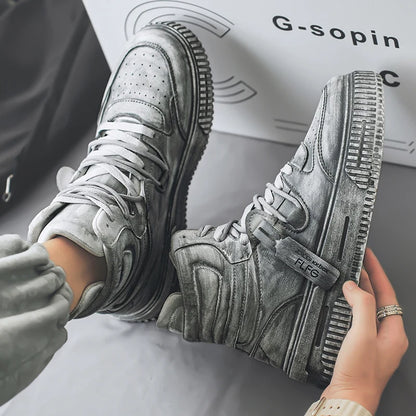 Retro Manga Men's Sneakers Soft Comfortable Non Slip Wear Resistant Sole Daily Casual Men's Shoes Preppy Versatile Holiday Gifts