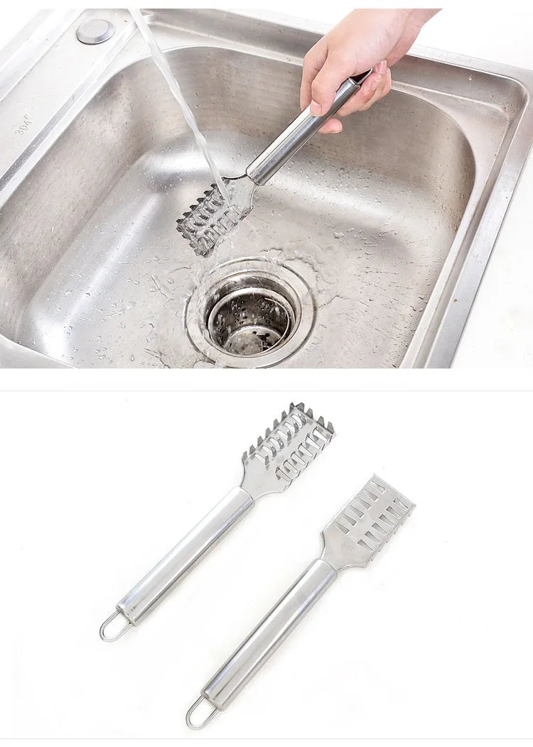 1PC Stainless Steel Fish Scale Knife Scale Scraper Sawtooth Scraping Boning Filleting Cut Scrape Dig Maw Knife