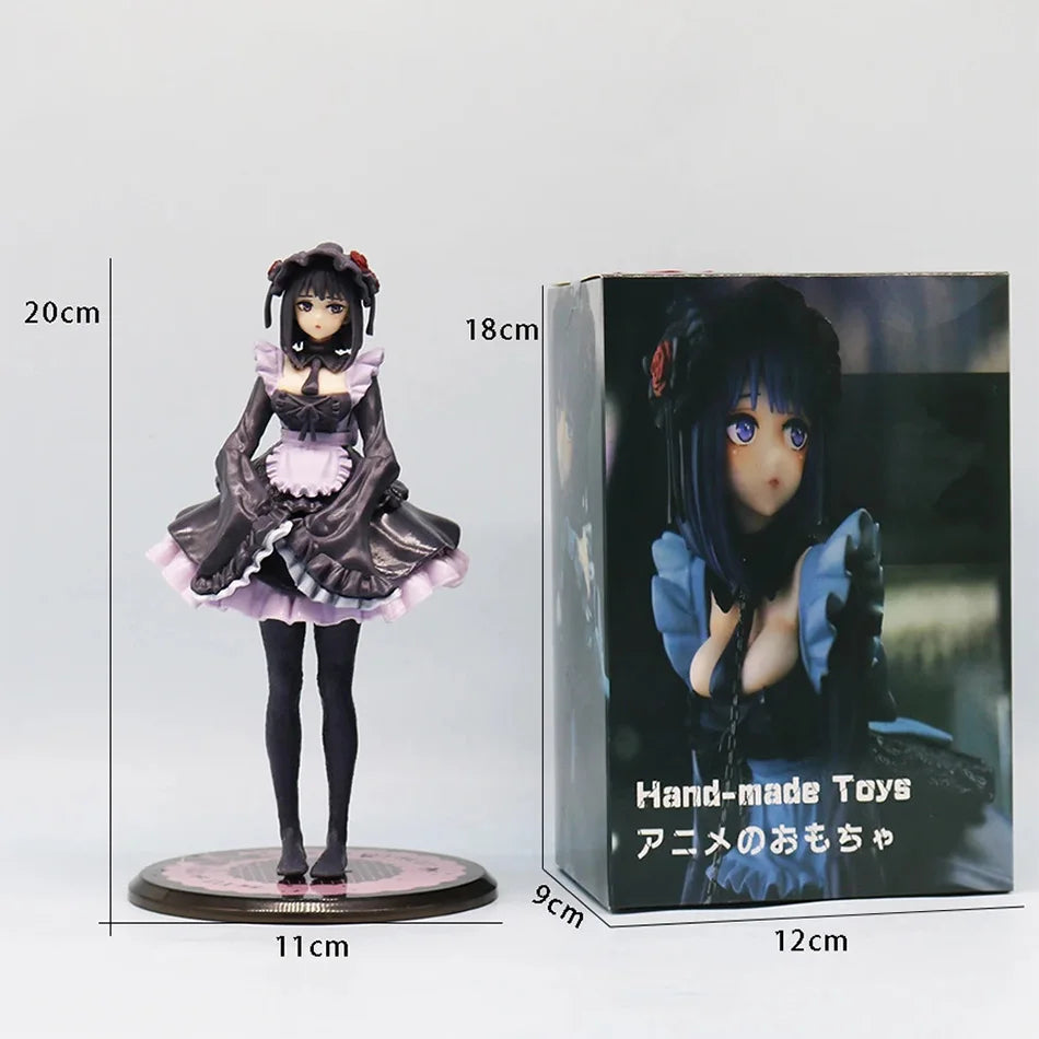 2 Kinds My Dress-Up Darling Anime Figure Black Maid Outfit Kitagawa Marin Action Figure Shizuku Kuroe Figurine Collection Model