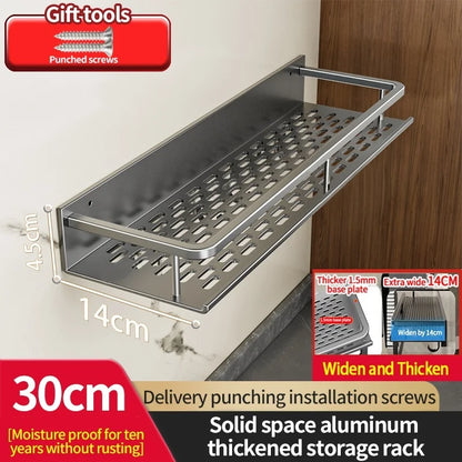 Kitchen Multifunctional Seasoning Storage Rack Wall Mounted Household Bathroom Wall Storage Rack
