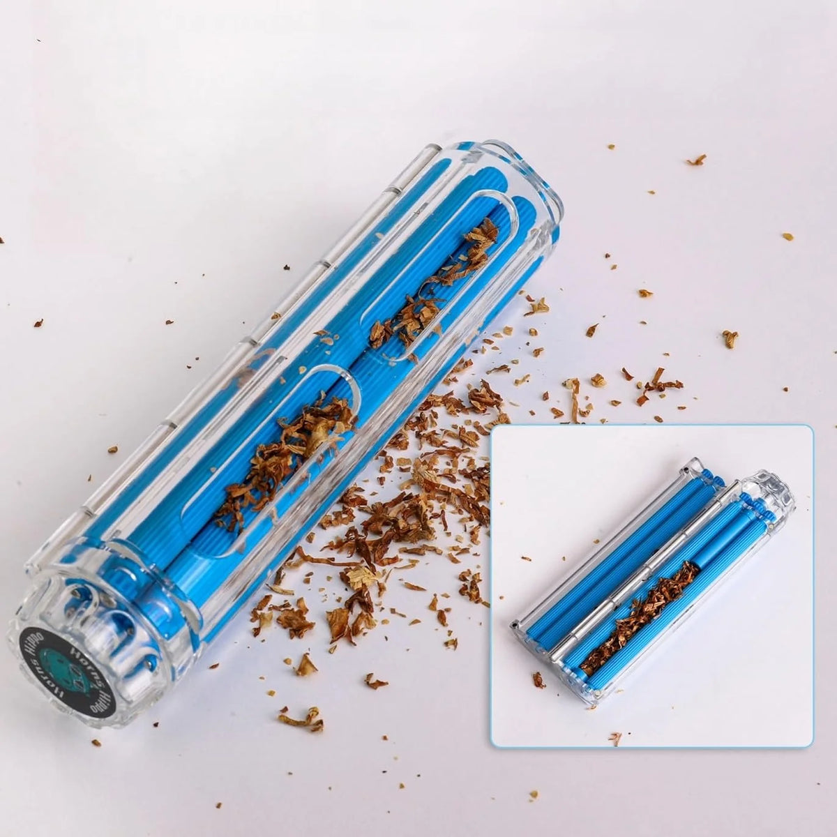 8mm 12.5mm caliber Cigarette Tobacco Herb Roller Cone Rolling Machine Manual Tobacco Filling Maker Household Smoking Accessories