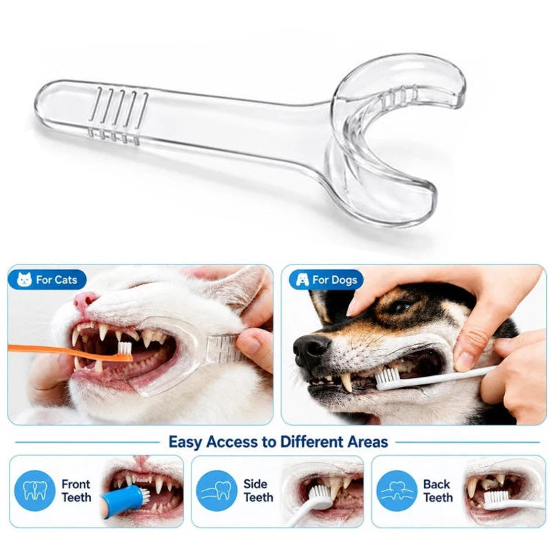 2PCS Dog Dental Mouth Opener, Pet Teeth Cleaning Mouth Retractor for Dogs and Cats, Pet Teeth Cleaning Tools