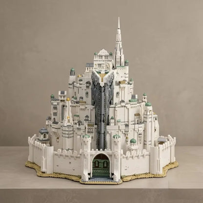 8278pcs 2026 New Classic Movie Large White Tower Building Blocks Model Diy Assembly Bricks Creative Desktop Decoration Art