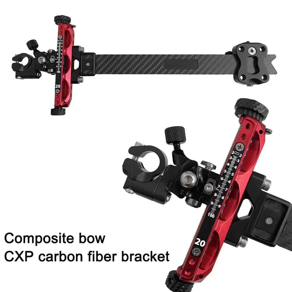 Universal Left Right Hand 9 Inch Archery Compound Bow Sight