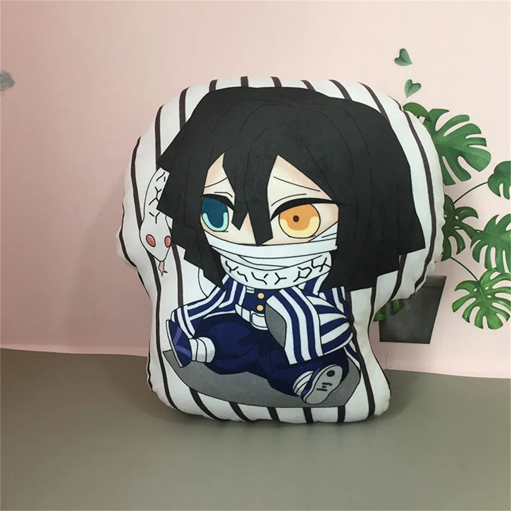 Demon Slayer 10cm Pillow Keychain Boys Girls Creative Charm Bag Pendant Children Toys Cartoon Plush Keychain Memorial Gift