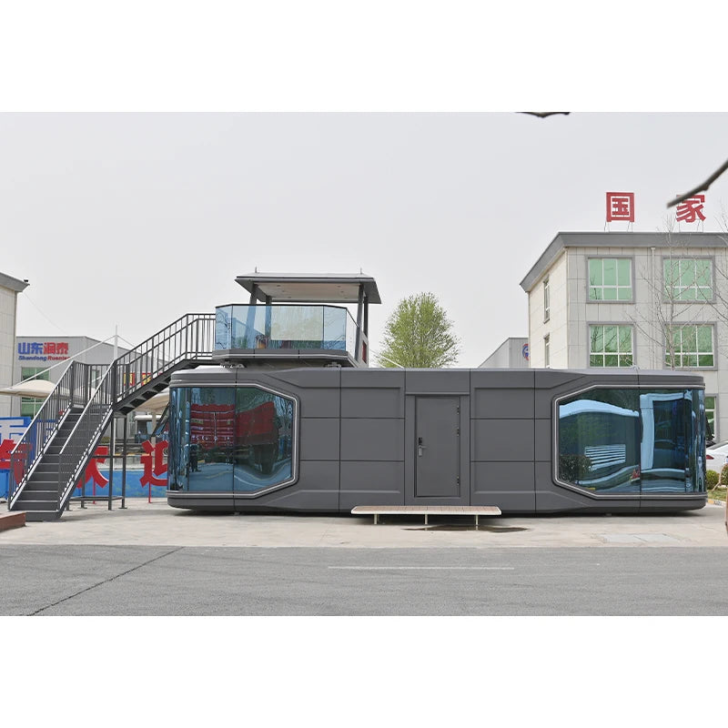 Intelligent Detachable Prefab Home Manufacture Mobile Apple Cabin House Container Houses With Smart Home Kitchen and Balcony