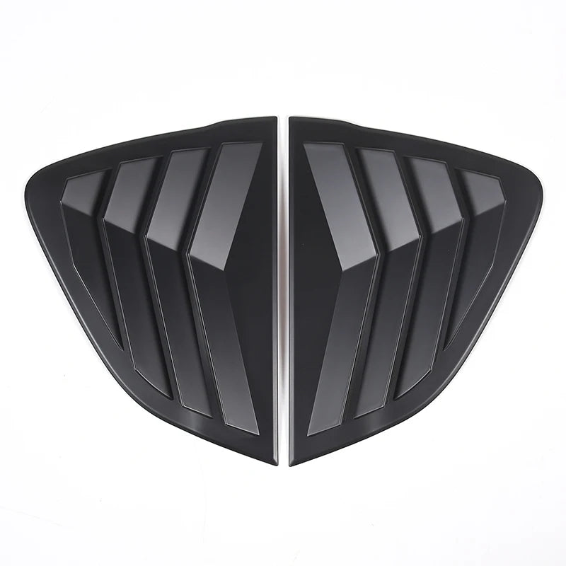 For Mazda MX-5 ND 2016-23 ABS Matt Black Car Rear Window Triangle Deflector Cover Trim Sticker Car Accessories (Hardtop Version)