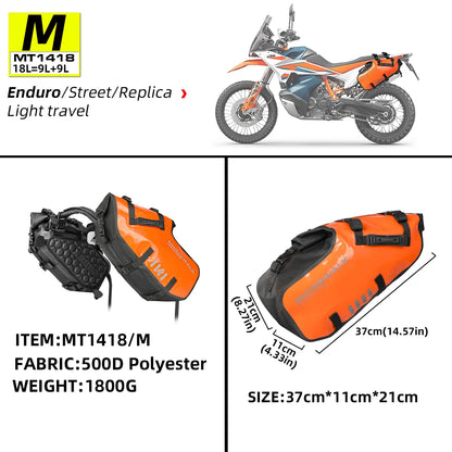 Rhinowalk Motorcycle Bag 100%Waterproof 18L/28L/48L Large Capacity 2 Pcs Universal Fit Motorcycle Pannier Bag Saddle Side Bags