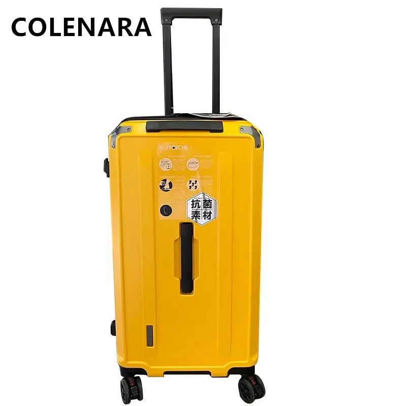COLENARA Extra Large Capacity Luggage 20 Inch Boarding Case 22"24"26"28"30"32"34"36"40" ABS+PC Trolley Case Rolling Suitcase