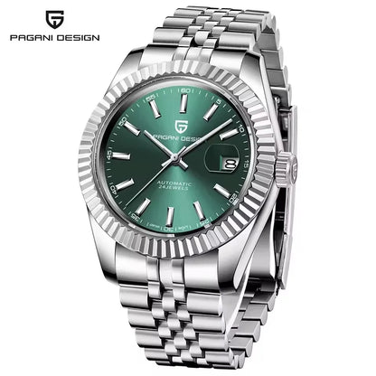 PAGANI DESIGN Man Mechanical Watch Top Brand Luxury Automatic Watch Stainless Steel 100m Waterproof Watch Men Clock Reloj Hombre