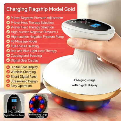 Electric Scraping Massage, Cupping Body Massager, Vacuum Cleaner, Cupping, Back, Neck, Arms, Massager Scraping Instrument