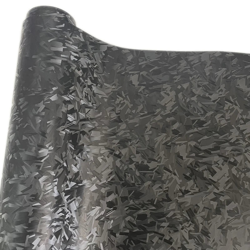 Black Forged Carbon Fiber Vinyl Wrap Roll Self Adhesive Motorbike Car Wrapping Decal with Air Release Bubble
