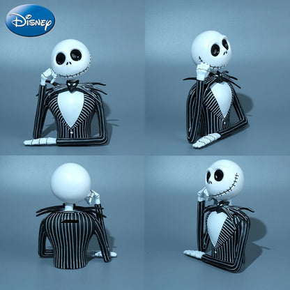 Disney The Nightmare Before Christmas Jack Sally Piggy Bank Collectible Figure Money Box Desktop Ornament Home Decor Gift